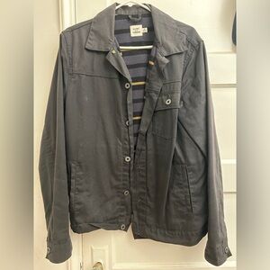 Flint and Tinder Flannel-lined waxed trucker jacket